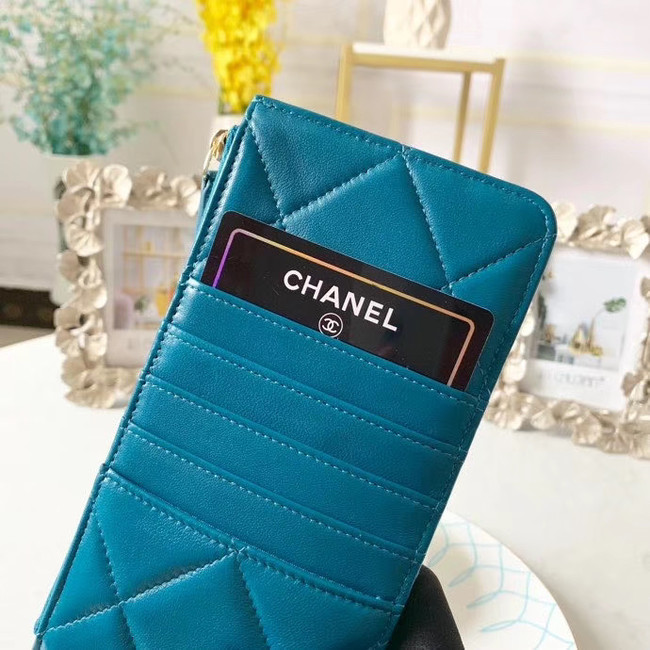 CHANEL 19 Mobile phone case Card Holder AP1182 blue