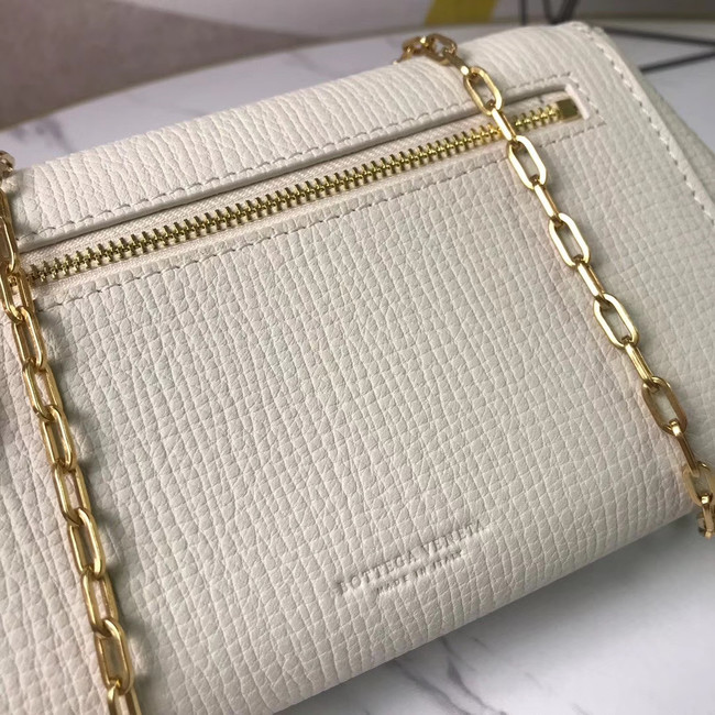 Bottega Veneta Original Leather Mini Chain Bag BV6700 white