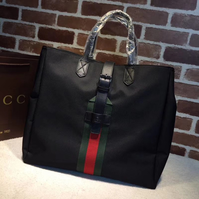 Gucci GG Supreme canvas top handle bag 337069 black