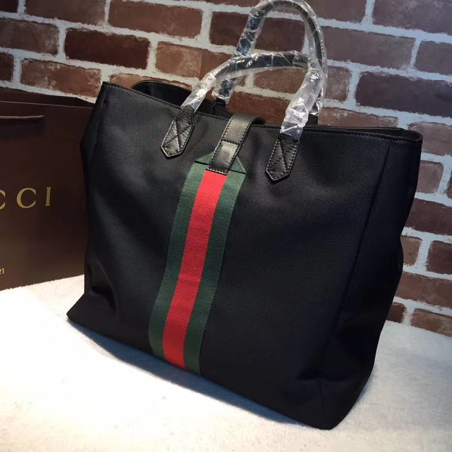 Gucci GG Supreme canvas top handle bag 337069 black