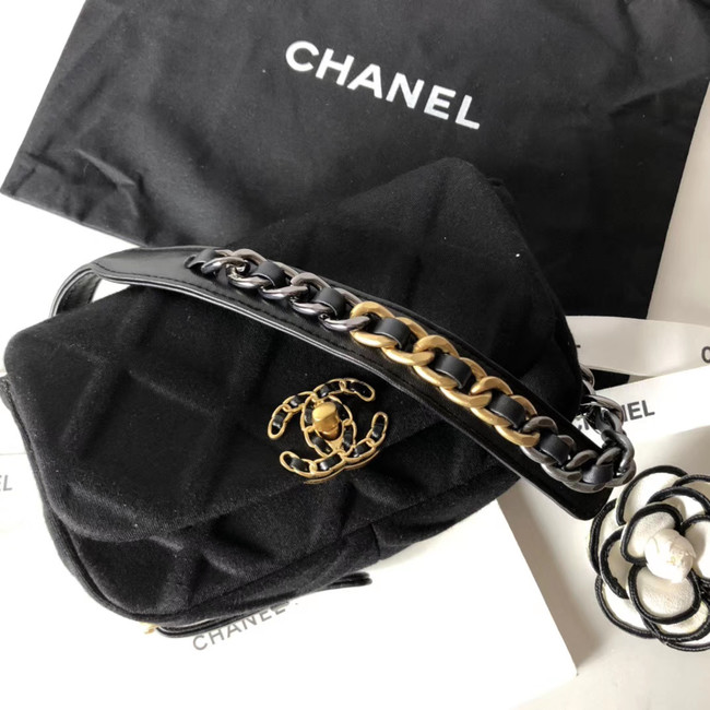 Chanel 19 Bodypack AS1163 black