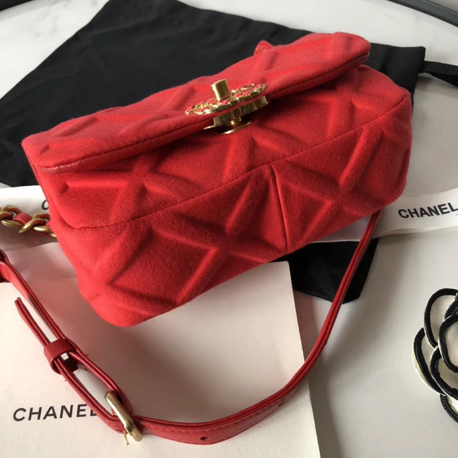 Chanel 19 Bodypack AS1163 red