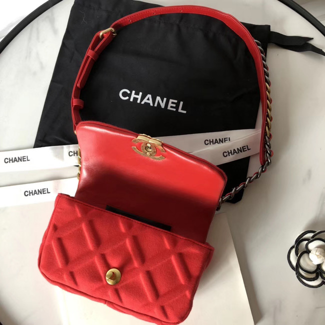 Chanel 19 Bodypack AS1163 red