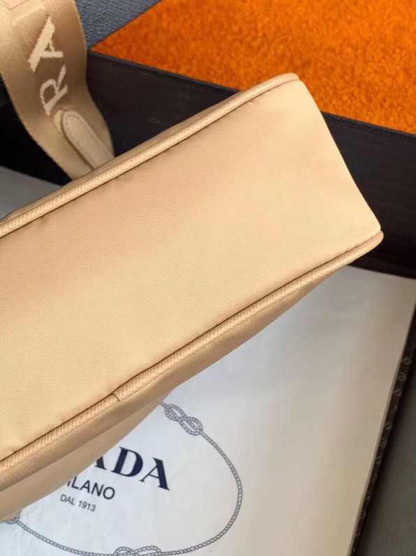 Prada Nylon Shoulder Bag 91277 apricot