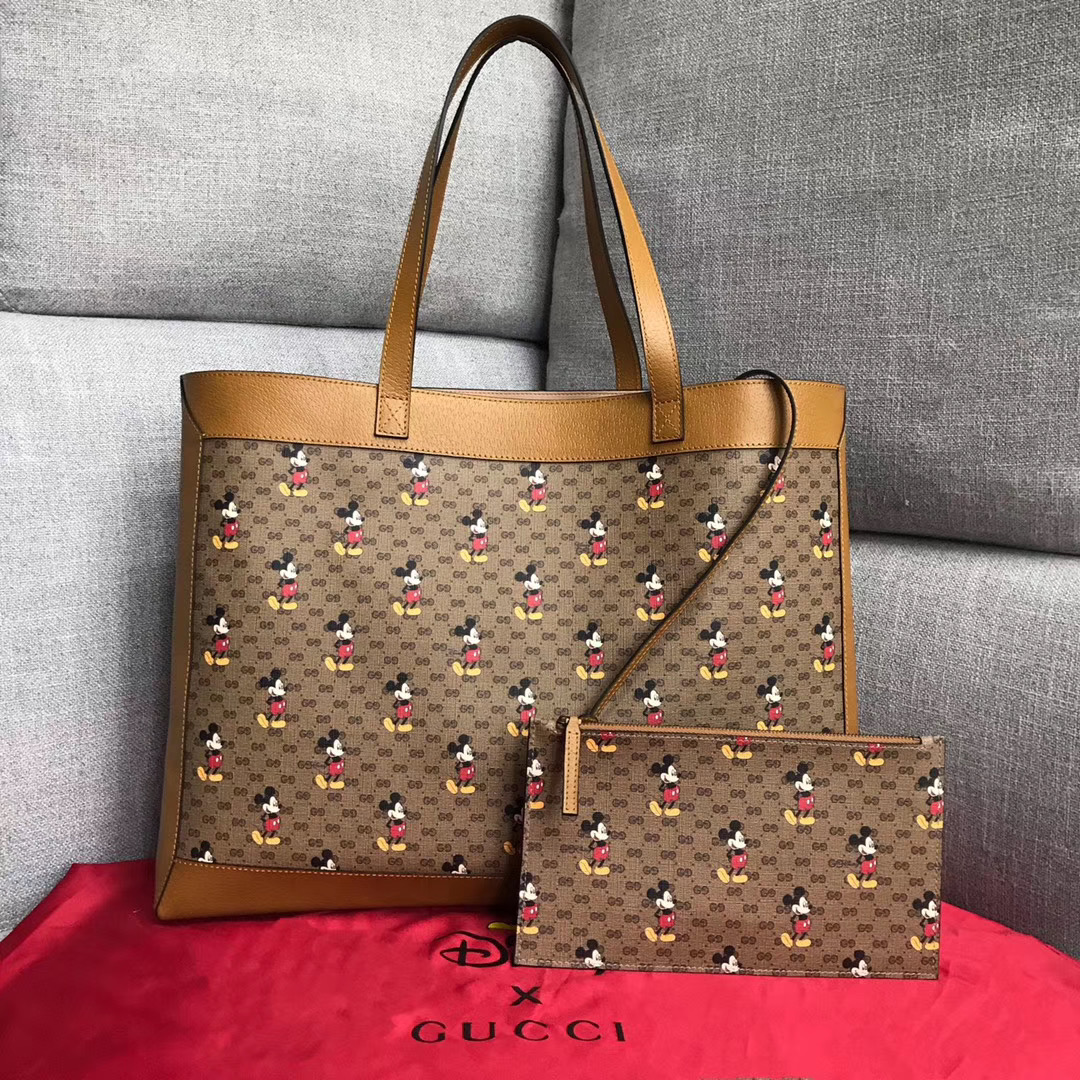 Gucci Disney x Gucci medium tote 547947 light brown