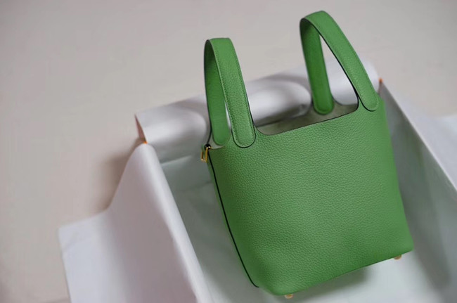 Hermes Picotin Lock PM Bags Togo Leather H5599 green