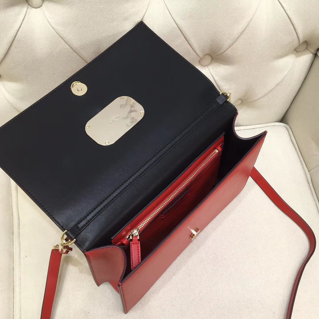 VALENTINO VLOCK Origianl leather shoulder bag 0909 red