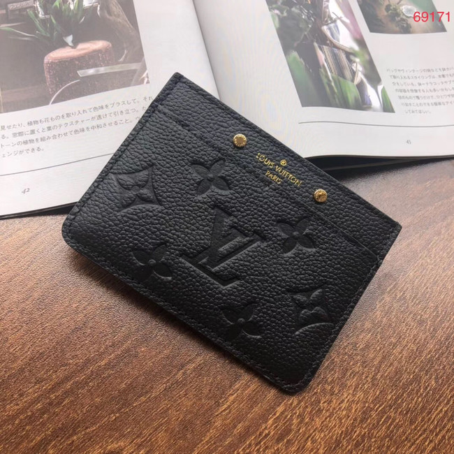 Louis vuitton original CARD HOLDER M69171 black