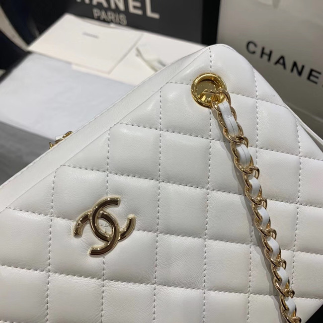 CHANEL 2020 New Style Original Leather AS1168 white