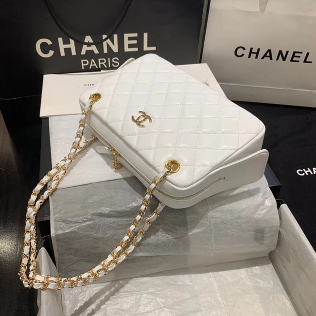 CHANEL 2020 New Style Original Leather AS1168 white