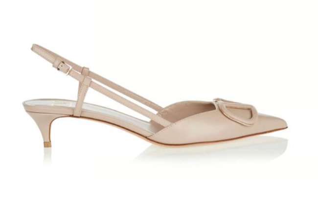 Valentino Garavani Leather Sandal Shoes V80777 Nude