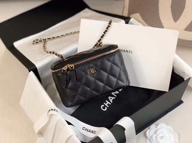 Chanel Original Small classic chain box handbag AP1447 black