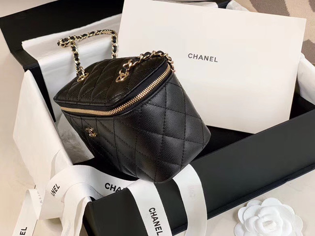 Chanel Original Small classic chain box handbag AP1447 black