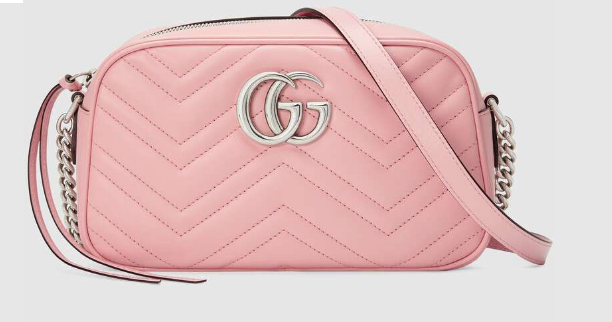 Gucci GG Marmont Matelasse Shoulder Bag 447632 light pink