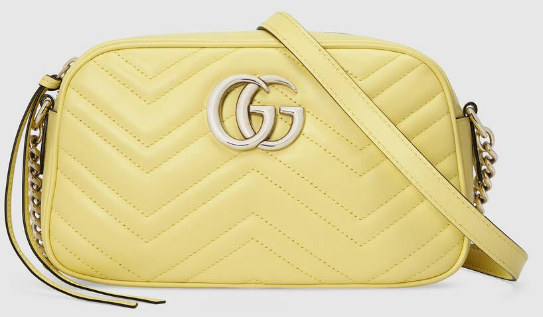 Gucci GG Marmont Matelasse Shoulder Bag 447632 yellow