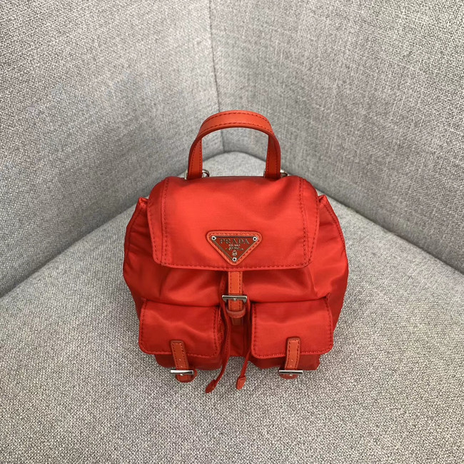 Prada Nylon mini backpack 1BH029 red