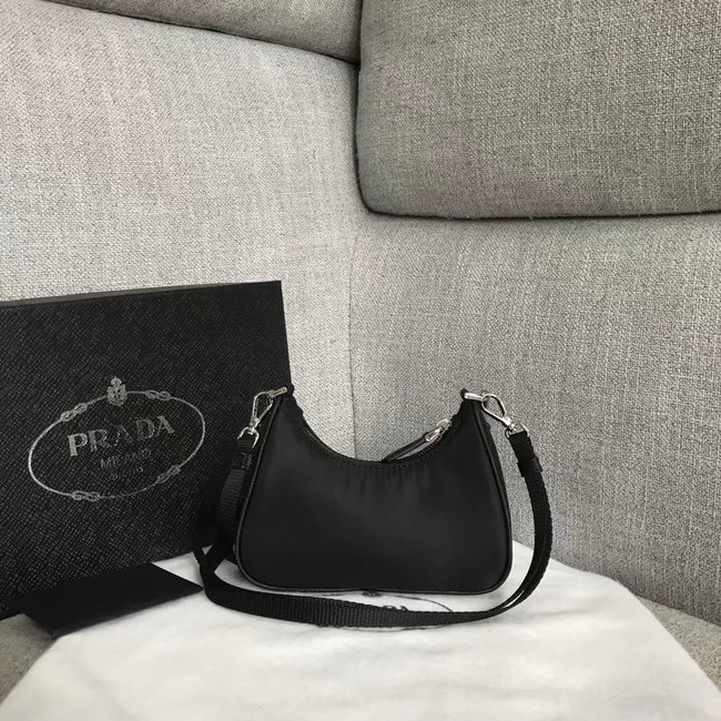 Prada Re-Edition 2005 nylon mini shoulder bag 1BH203 black