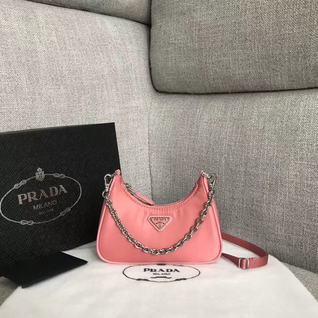 Prada Re-Edition 2005 nylon mini shoulder bag 1BH203 pink