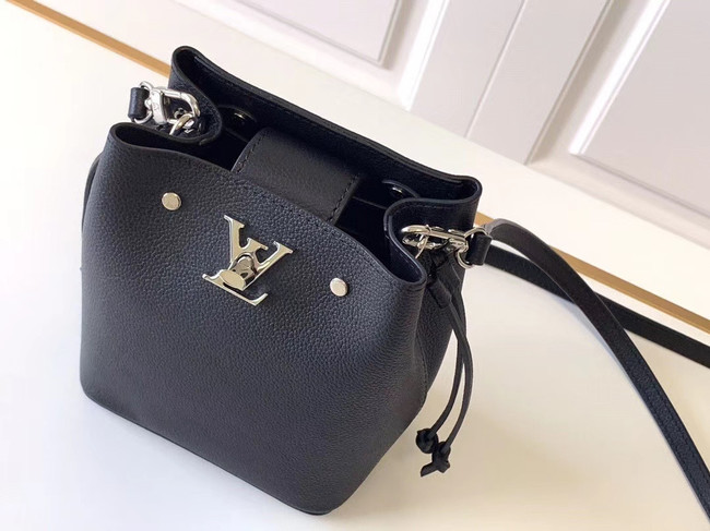 Louis Vuitton NANO LOCKME BUCKET M68709 black