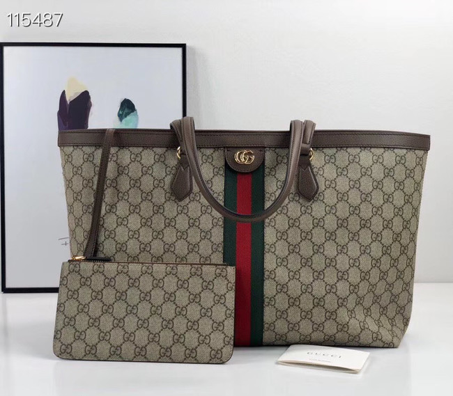 Gucci Ophidia series medium GG Tote Bag 631685 brown