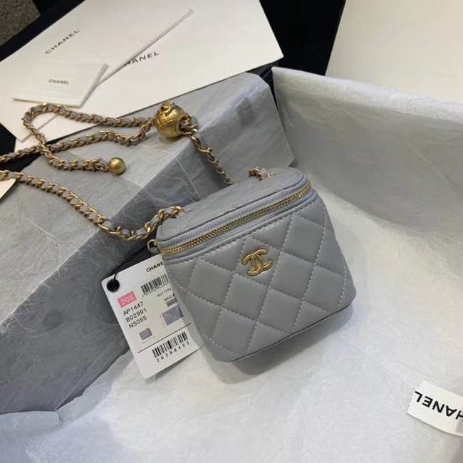 Chanel Original Small classic chain box handbag AP1447 light grey