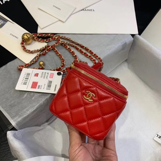 Chanel Original Small classic chain box handbag AP1447 red