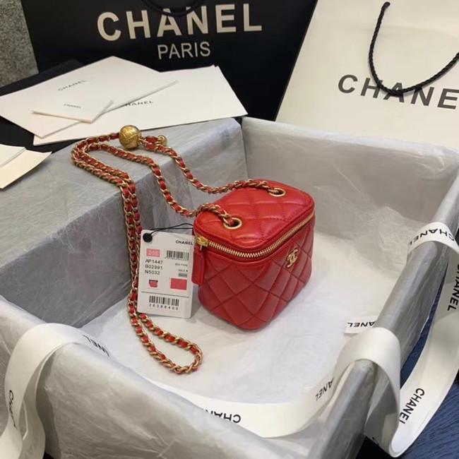 Chanel Original Small classic chain box handbag AP1447 red