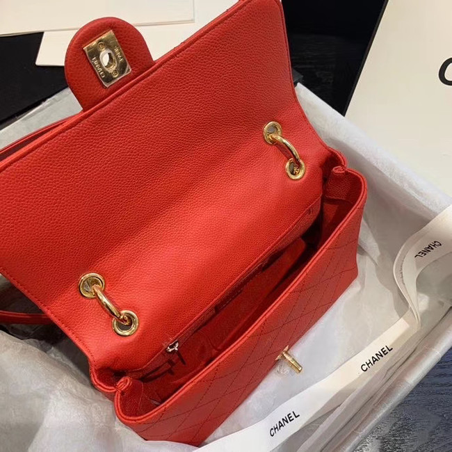 Chanel Original Soft Leather Small flap bag AS1459 red