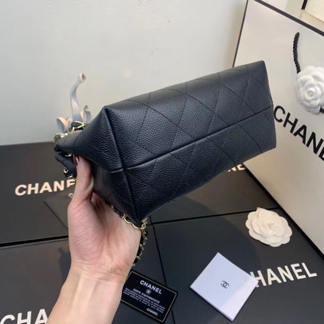 Chanel Small Calfskin hobo bag AS1461 black