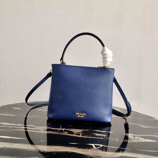 Prada Calf skin tote 1BN012 blue