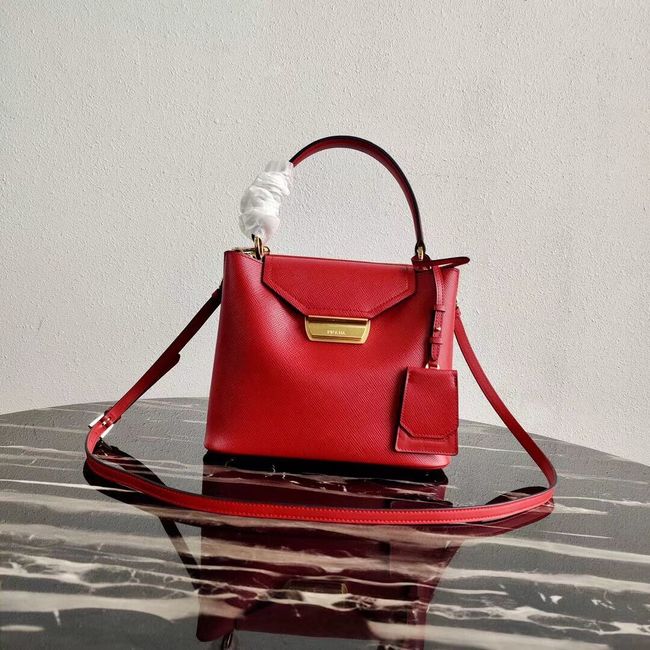 Prada Calf skin tote 1BN012 red