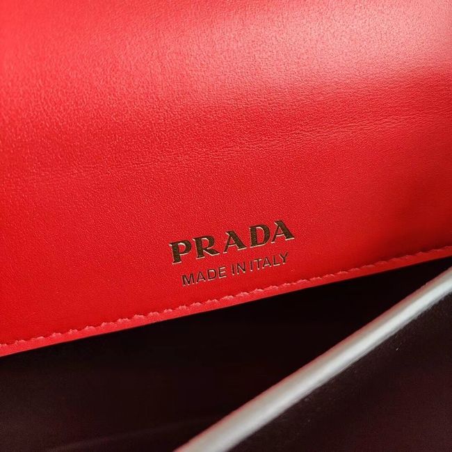 Prada Calf skin tote 1BN012 red