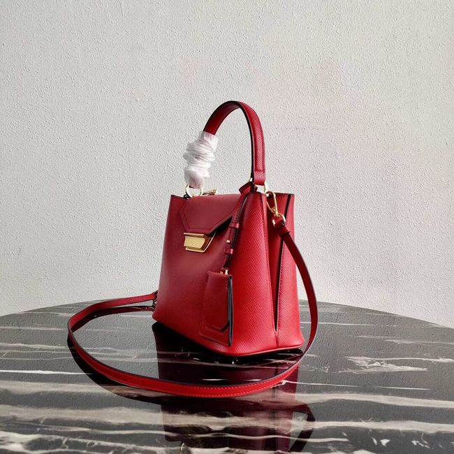 Prada Calf skin tote 1BN012 red