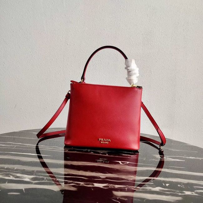 Prada Calf skin tote 1BN012 red