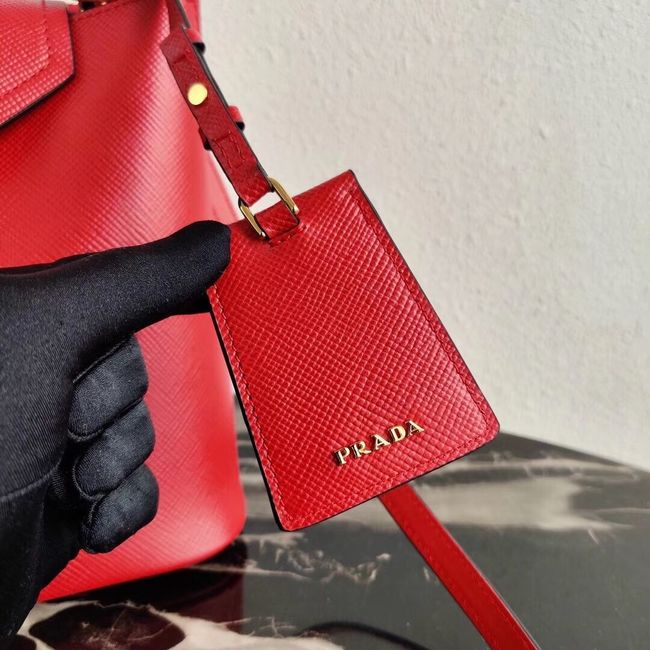 Prada Calf skin tote 1BN012 red