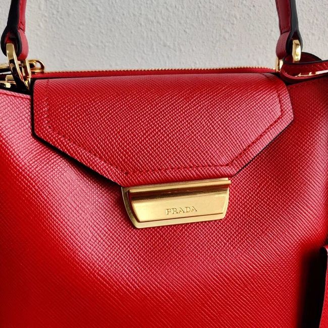 Prada Calf skin tote 1BN012 red