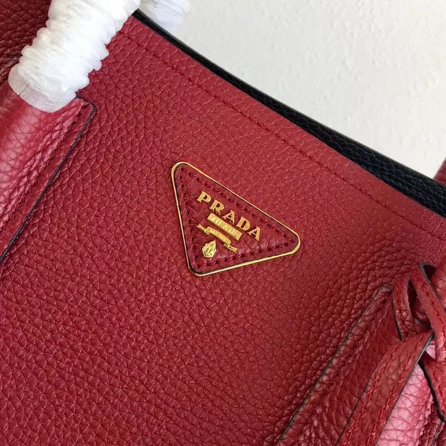 Prada Deer skin bag 1BG008 red