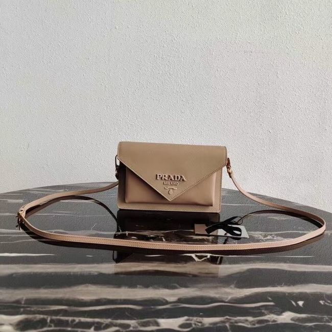 Prada Saffiano leather mini-bag 1BP020 apricot