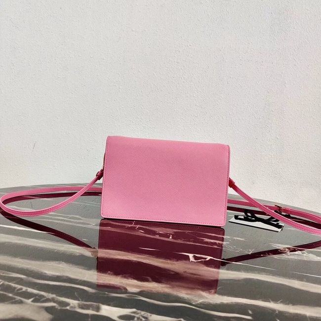 Prada Saffiano leather mini-bag 1BP020 pink