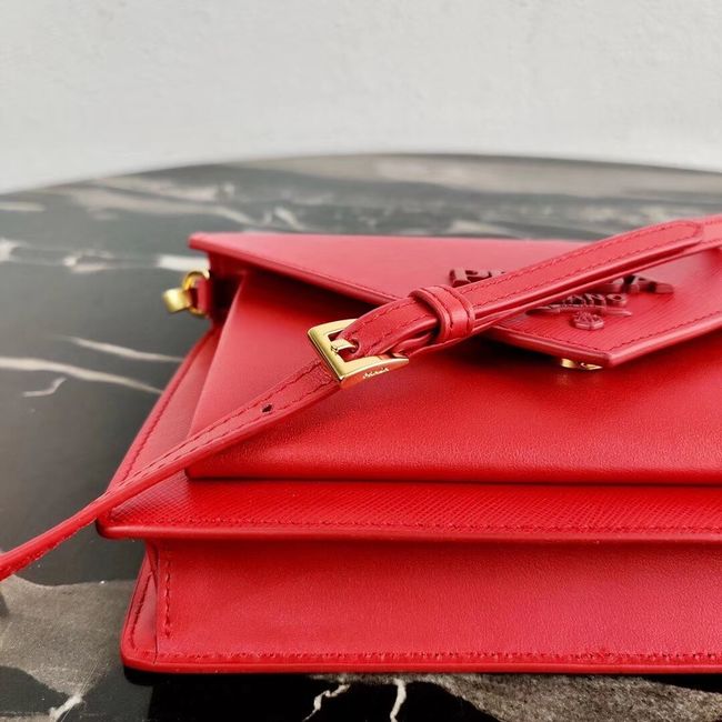 Prada Saffiano leather mini-bag 1BP020 red