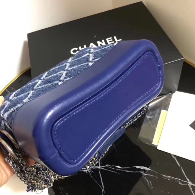 Chanel gabrielle small hobo Denim bag A91810 blue