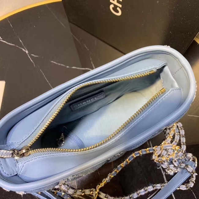 Chanel gabrielle small hobo Denim bag A91810 light blue