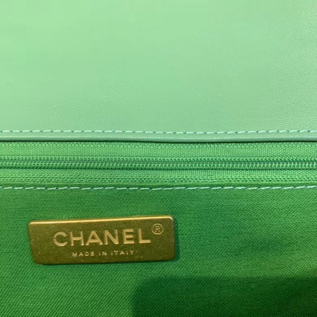 CHANEL 19 Flap Bag Crocodile Leather AS1160 green