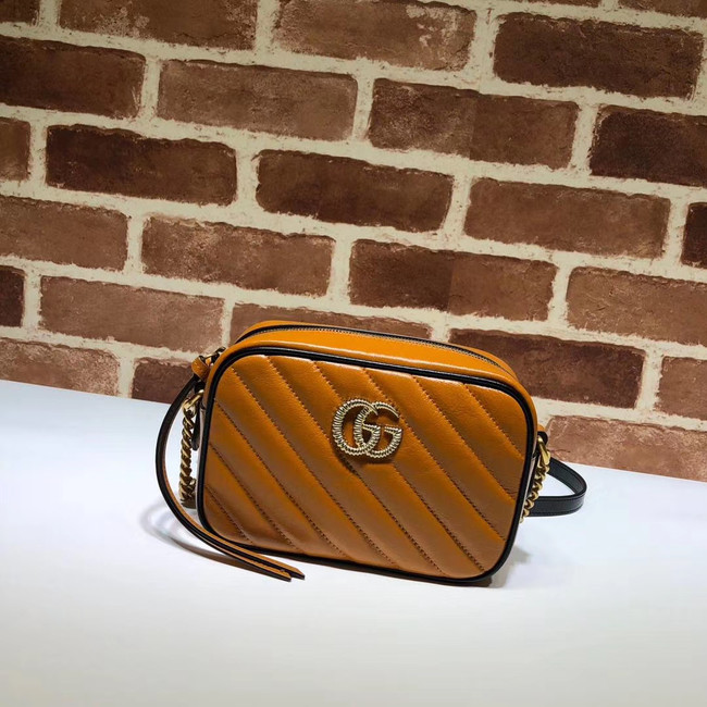 Gucci GG Marmont Matelasse mini Bag 448065 brown