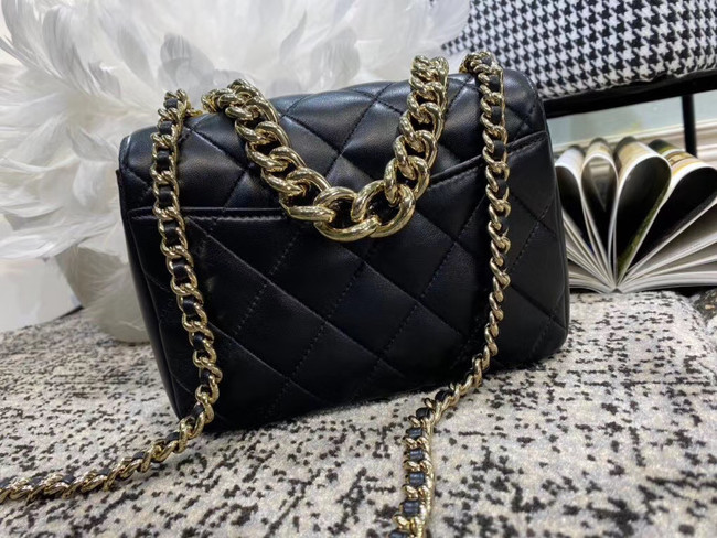 Chanel Lambskin flap bag AS1514 black