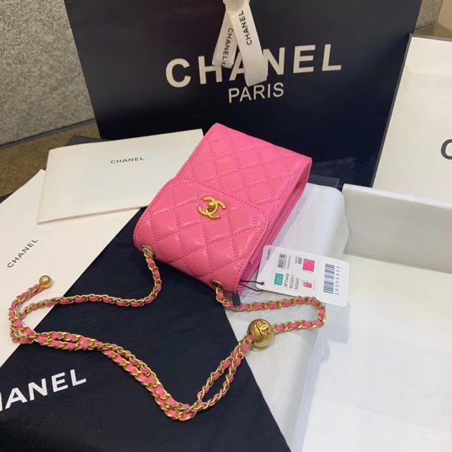 Chanel Original Small classic Sheepskin Shoulder Bag AP1448 pink