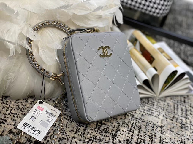 Chanel Original Small Sheepskin camera bag AS1753 grey