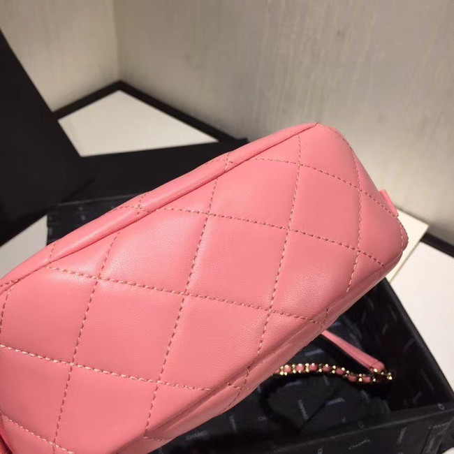 Chanel Original Small classic Sheepskin camera bag AS1511 pink