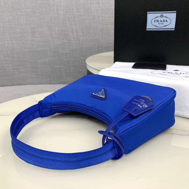 Prada Re-Edition 2000 nylon mini-bag 1NE515 Electro optic blue