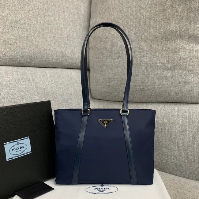 Prada Re-Edition 2000 nylon tote bag 91743 dark blue